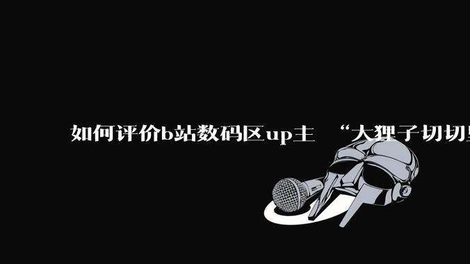如何评价b站数码区up主 “大狸子切切里”?