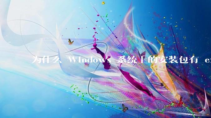 为什么 Windows 系统上的安装包有 exe 和 msi 两种格式，有什么区别？