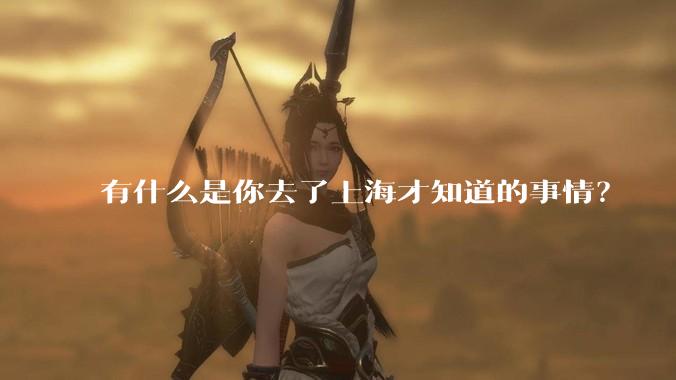 有什么是你去了上海才知道的事情？