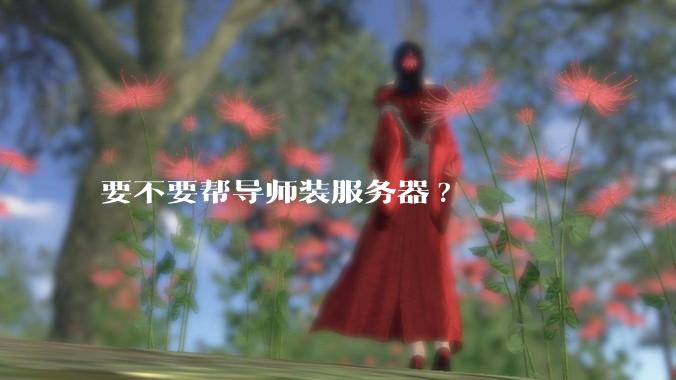 要不要帮导师装服务器?