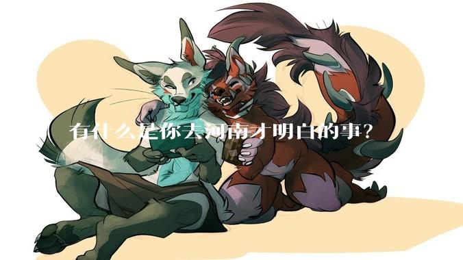 有什么是你去河南才明白的事？