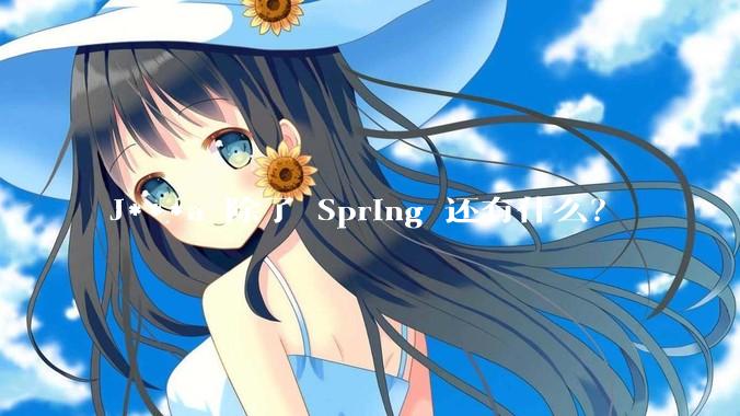 J***a 除了 Spring 还有什么？